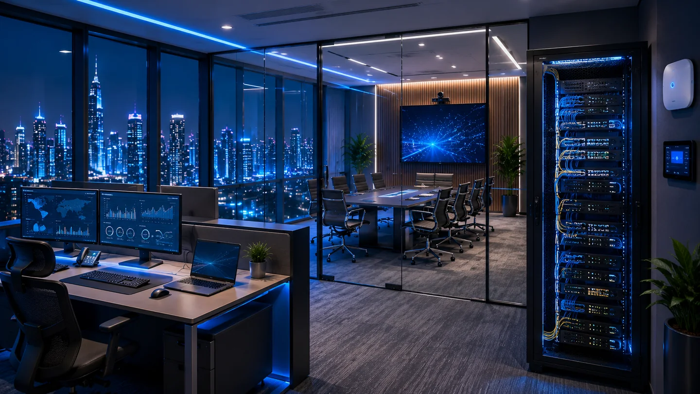 Office IT setup and network installation in UAE